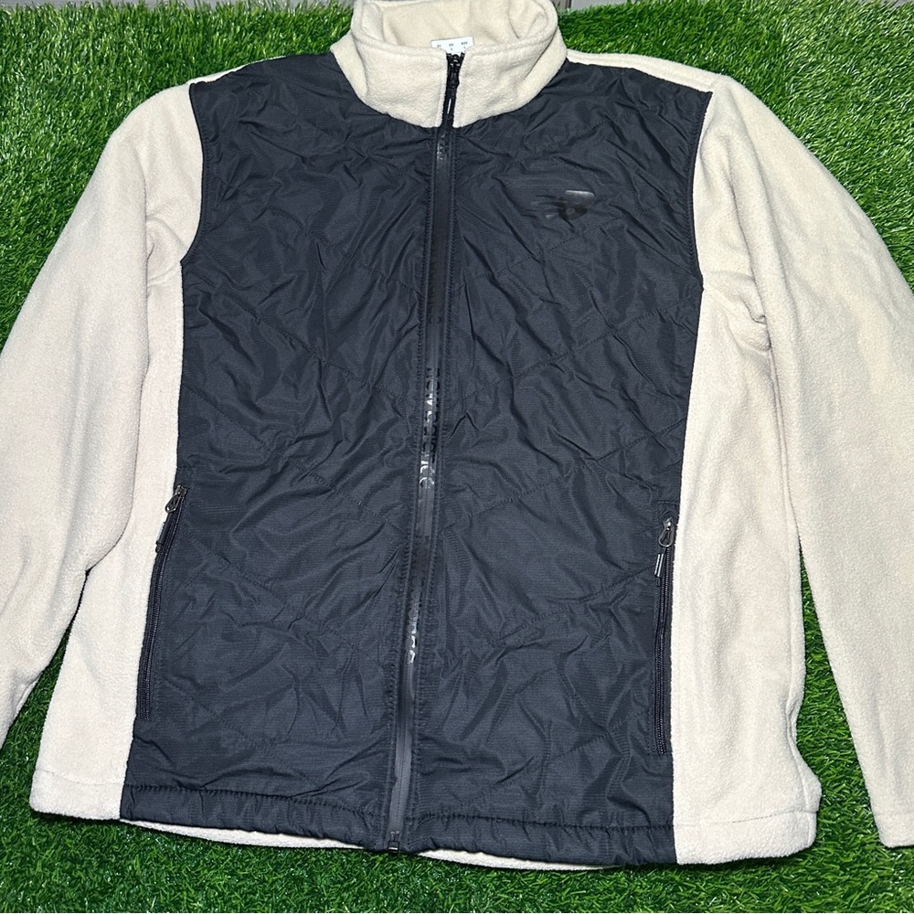New Balance Black and Tan Zip-Up Jacket NWOT